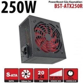 Resim Powerboost 250W BST-ATX250R 12CM Fanlı Power Supply 