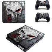 Resim Kt Decoration Skull Playstation 4 Slim Kasa Sticker Kaplama 