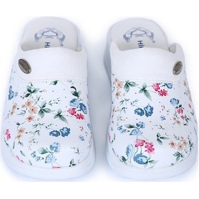 Resim Hipokrat Çiçek Desenli Sabo Terlik (403901658) Lacivert 