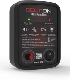 Resim GEOGON Geo3 Ultra Hassas Pilli Deprem Alarmı 