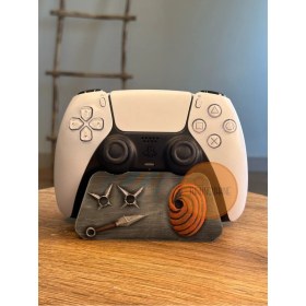 Resim Naruto Obito Maske Kunai Kol Standı Ps5 Dualsense Ps4 Dualshock Joystick Standı Xbox 