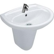 Resim Serel Begonya 40X51 Cm Yarım Ayaklı Lavabo (Batarya Delikli) 2841 