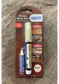 Resim Vodaseal Krem Renk Ahşap Mobilya Çizik Kalemi Mobilya Rötüş Kalem Seti Germany Krem 