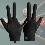 Resim 1 Adet Profesyonel Snooker Eldiveni Sol veya Sağ El İçin, Yüksek Elastik Hafif ve Nefes Alabilen Kaymaz Silikon Eldivenler 