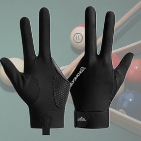 Resim 1 Adet Profesyonel Snooker Eldiveni Sol veya Sağ El İçin, Yüksek Elastik Hafif ve Nefes Alabilen Kaymaz Silikon Eldivenler 