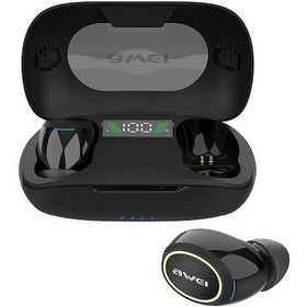 Resim Rogfer Awei Ta3 Bluetooth 5.0 Anc Aktif Gürültü Azaltma Kablosuz Bluetooth Kulaklık Siyah - Black 