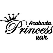 Resim Arabada Princess Var Sticker Oto-motor-laptop-duvar-dekor 30 X 15 Cm 