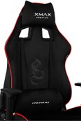 Resim XMAX / Rio Pus Balerion Terletmez Kadife Kumaş Siyah Gaming Oyuncu Koltuğu / 120 Kg Taşır 