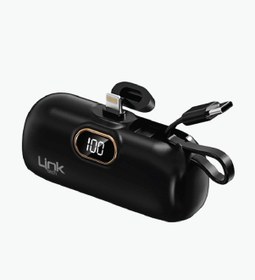 Resim Linktech Ep52 Strong Eco Friendly Type-c Port 4800 Mah Powerbank + Lightning Kablo Siyah 