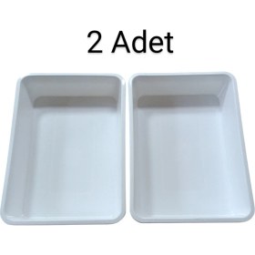 Resim Beyaz Kinetik Kum Havuzu ve Oyun Hamuru Teknesi 2'li Set 