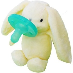 Resim Oioi Emzikli Uyku Arkadaşı - Beyaz Tavşan Çok Renkli 