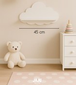 Resim Jaju Baby Bulut Raf Beyaz 45x25cm / Çocuk Ve Bebek Odası Aksesuar Raf 