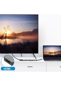 Resim 7 İn 1 Type C Usb 3.0 Hub Hdmı Sd Hafıza Kart Adaptörü Apple Uyumlu MacBook 