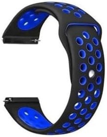 Resim Gpack Xiaomi Imilab W12 ile Uyumlu Kordon, Delikli Çift Renk Silikon, Mavi 