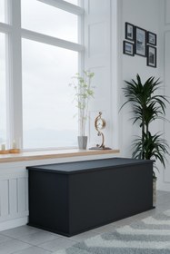 Resim ECM Sandık Dekoratif Ahşap Lüks Sandık Çeyiz Sandığı Salon Antre Mobilyası Organizer Saklama Kutusu 