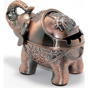 Resim Metal Fil Figürlü Küllük 