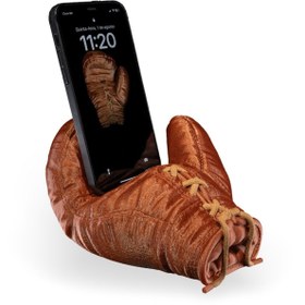 Resim Home Boks Eldiveni - Sağ Kroşe Temalı Modern Telefon Tutucu Masa Aksesuarı 