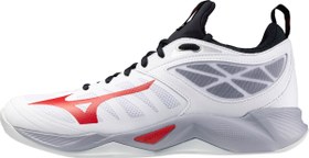 Resim Mizuno Wave Dimension Unisex Voleybol Ayakkabısı Beyaz / Gri 