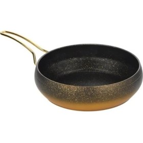 Resim 28 cm Güveç Tava Gold Saplı, Şık ve Dayanıklı Mutfak Gereci 