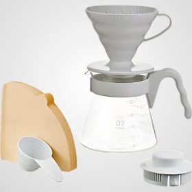 Resim Hario V60 Kahve Demleme Seti Açık Gri 