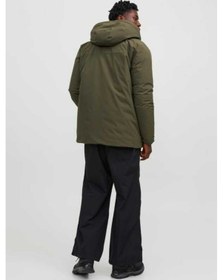 Resim Jack & Jones Jack&jones 12256884 Jjpayne Parka Jacket Erkek Uzun Mont Haki Yeşil Haki Yeşil 