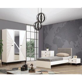 Resim Safir Genç Odası, Dolap Karyola Şifonyer Komodin (504436374) 