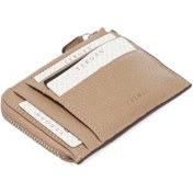 Resim Bej Deri Unisex Kredi Kartlık - S1KK00000265-S95 