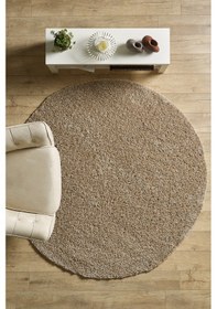 Resim Modern Desensiz Bej Halı Salon Halısı Oturma Odası Halısı Çocuk Halısı Yumuşak Halı Yuvarlak Halı Bej 