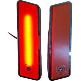 Resim Oto Direk Lambası Turuncu Cadillac Armalı Gazetelik Etiketçi Araç Içi Aydınlatma 