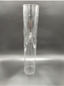 Resim Silindir Avize Camı.şeffaf,yanlardan 3.delikli. Çap:9.00cm-h:48.0 Şeffaf 