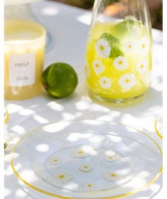 Resim Rakle Fiona 4'lü Cam Pasta Tabağı Seti 19 CM Şeffaf 