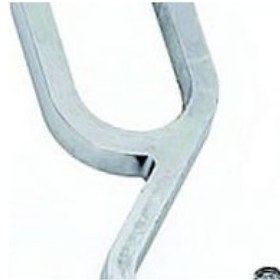 Resim 9 Plastik Oval Kanca Krom Görünümlü 12 Adet 