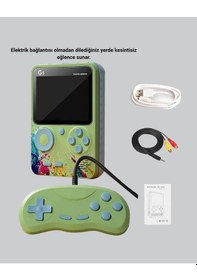 Resim G5 Retro Oyun Konsolu 500 Klasik Oyunlu 3 İnç Hd Ekran Ve Tv Bağlantılı 