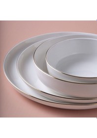 Resim Güral Porselen Bilbao 54 Parça 12 Kişilik Yemek Takımı Altın Yaldız 20 