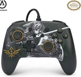 Resim PowerA Battle Ready Link Lisanslı Nintendo Switch Kablolu Oyun Kolu 