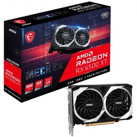 Resim MSI Rx6500xt 4gb Mech 2x 4g Oc Gddr6 64bit Hdmı Dp Pcıe 16x V4.0 