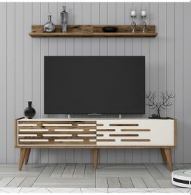 Resim Variant Valensiya 140cm Tv Ünitesi - Ceviz / Krem 