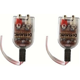 Resim Fochsia 50w 12v Araç Ses Sistemi Subwoofer Dönüştürücü Yüksek Düşük Empedans Rca Adaptör 3.5 Ve 2.5 Bağlantılı 2 Adet 