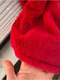 Resim bizizmoda Lüks Tilki Tüğ Görünümlü Abiye Üzeri Peluş Kürk Etol Pelerin Bolero 