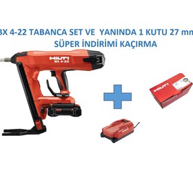 Resim Hilti BX4-22 AKÜLÜ BETON ÇİVİ ÇAKMA TABANCASI + 1 KUTU ÇİVİ 
