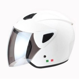 Resim Kask Sw-733 Yarım Aynalı Camlı Beyaz 