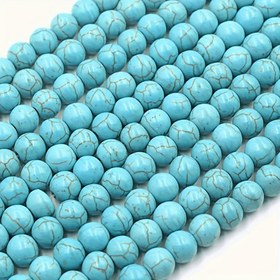 Resim 100 adet Türküye Yarı Yuvarlak Boncuk, 4/6/8/10mm, Doğal Taş, DIY Bilezik Kolye Takı Yapımı için, El Sanatları Malzemeleri 
