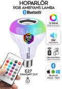 Resim SULED Hoparlörlü Bluetooth Led Ampül RGB Ambiyans Aydınlatmalı IOS ve Android Uyumlu Led Işık 