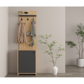 Resim Antrasit- Safir Meşe Portmanto 