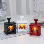 Resim LED dış mekan mum ışığı, mini parlayan küçük şömine, bebek evi yaratıcı ev dekorasyon süsleri elektronik mum ışığı 