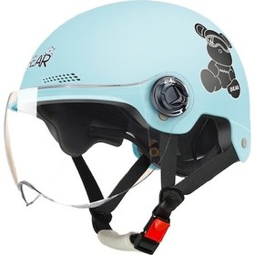 Resim Shidai888 Dört Mevsim Güneş Korumalı Kask Mavi 
