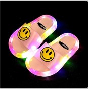 Resim Snapbuy Led İşıklı Çocuk Terliği, Kız/erkek Çocuk İçin, Sevimli Tasarımlı Plaj Terliği Pembe - Sarı 