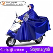 Resim Yağmur Fırtınasını Önlemek İçin Motosiklet Araba Panço Yağmurluk Eflatun 