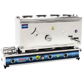 Resim Mizan 80 Lik Tüplü 60 Litre 4 Demlikli Çay Kazanı 