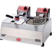 Resim Işıkgaz Elektrikli Fritöz 5+5 Lt Sanayi Tipi 